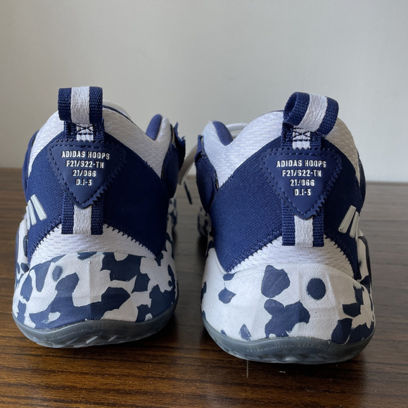 Adidas, Men’s 7.5, D.O.N. Issue #3 Team Navy White Athletic Basketball Sneaker - Picture 6 of 14